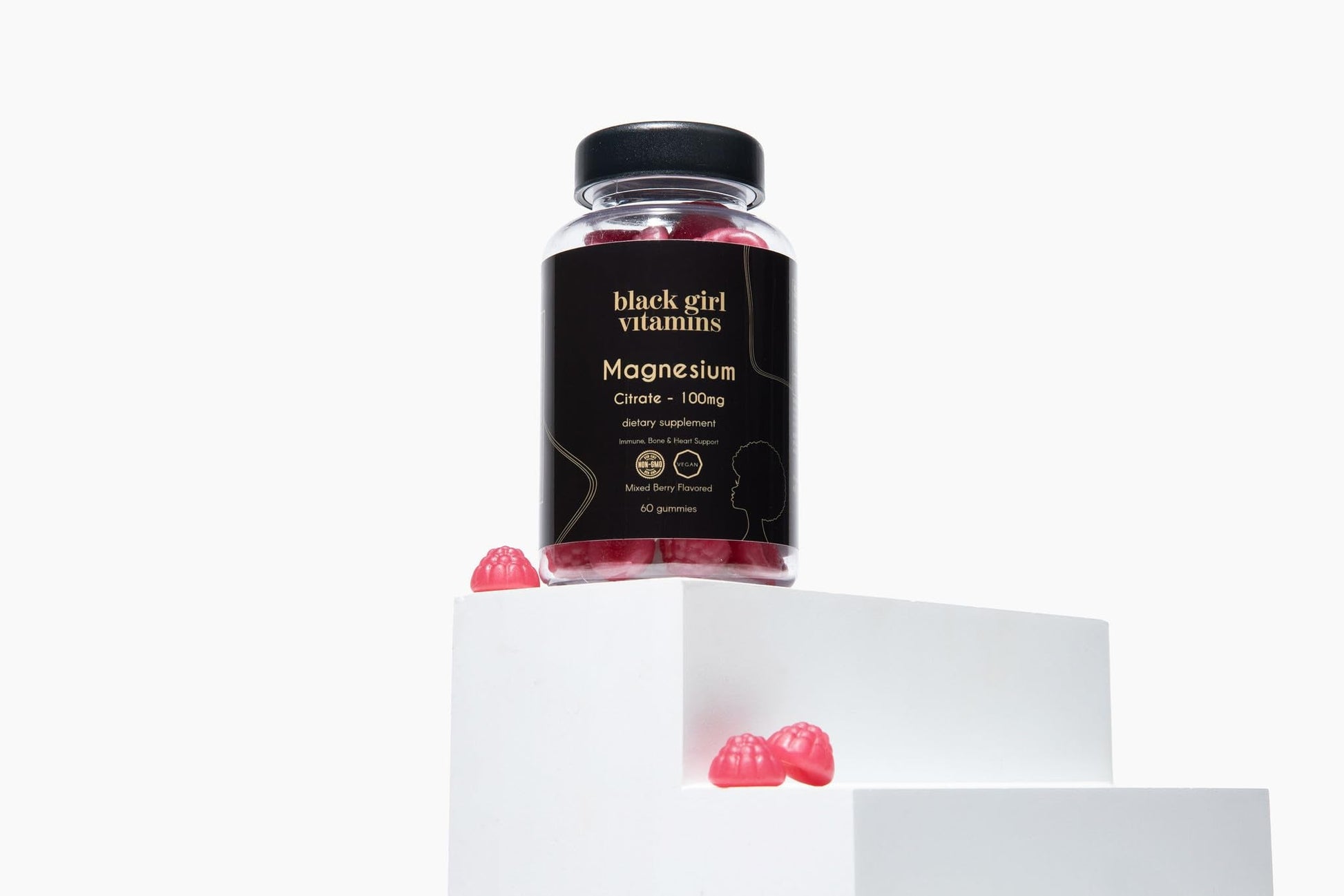 Black Girl Vitamins - Magnesium Gummies, for Sleep, Immunity, and Bone Support. Magnesium Citrate Supplement - Maple Wellness Supplements