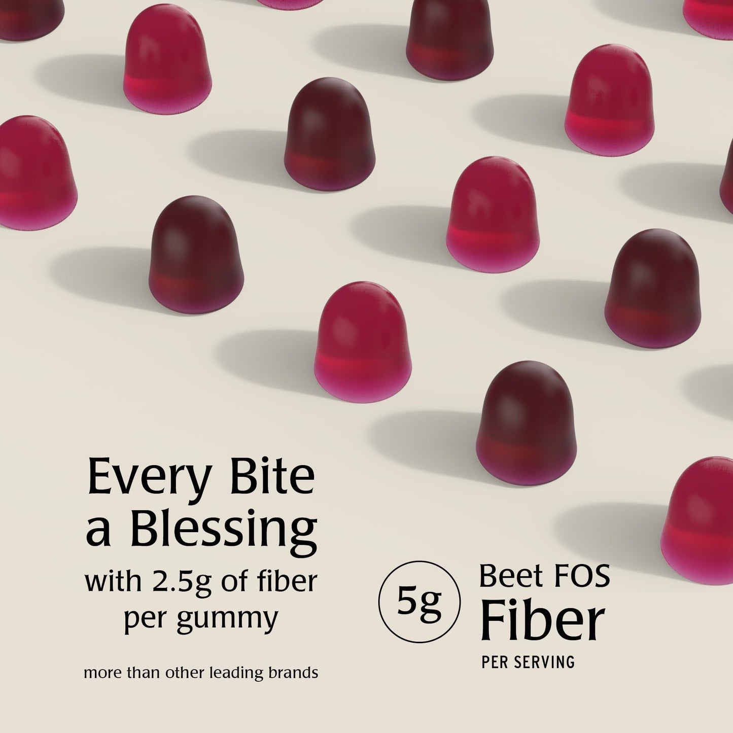 Blessments - Prebiotic Fiber Gummies for Adults & Kids with No Added Sugar- 5g (60 Count) High Fiber Supplement Gummies - Vegan - Keto Friendly - Digestive Health Supplements - Maple Wellness Supplements