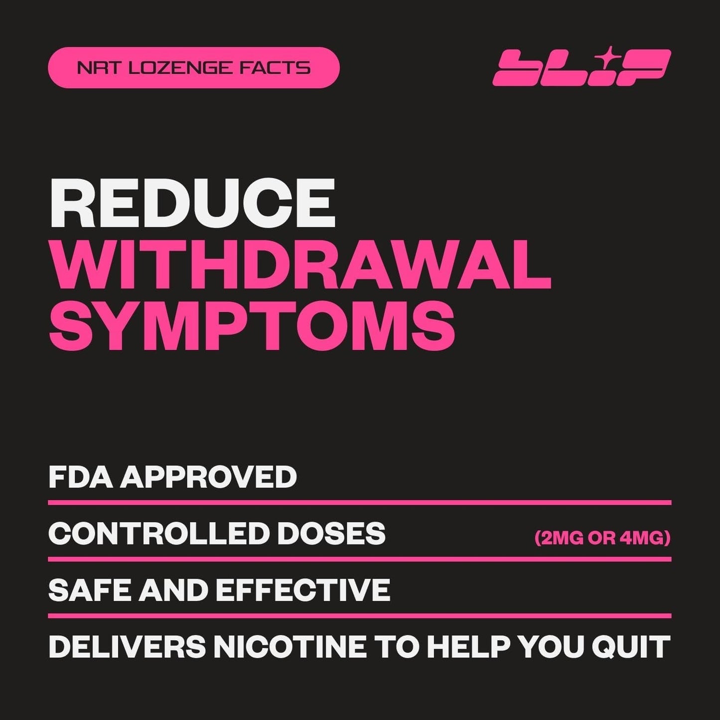 Blip NRT Nicotine Lozenge Mini's - 2mg Mint Flavor (27 Count) - Help Quit Smoking Aid, Reduce Cravings - Nicotine Replacement - Maple Wellness Supplements