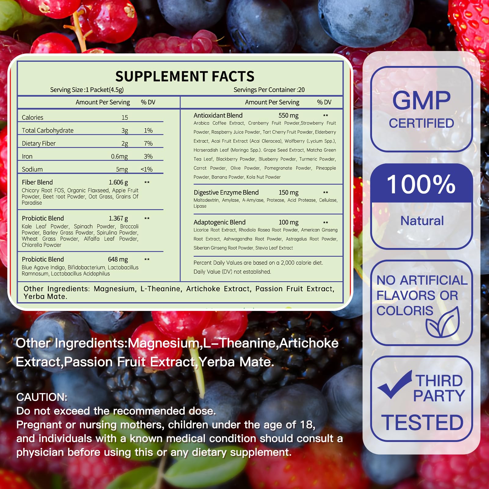 Blltzzz Newpie Superfoods Happy Cleaner Probiotic Powder,Watermelon Flavor Prebiotic & Probiotic Powder,Organic Fiber,Sugar Free,Gut Health,Natural Antioxidant - Maple Wellness Supplements