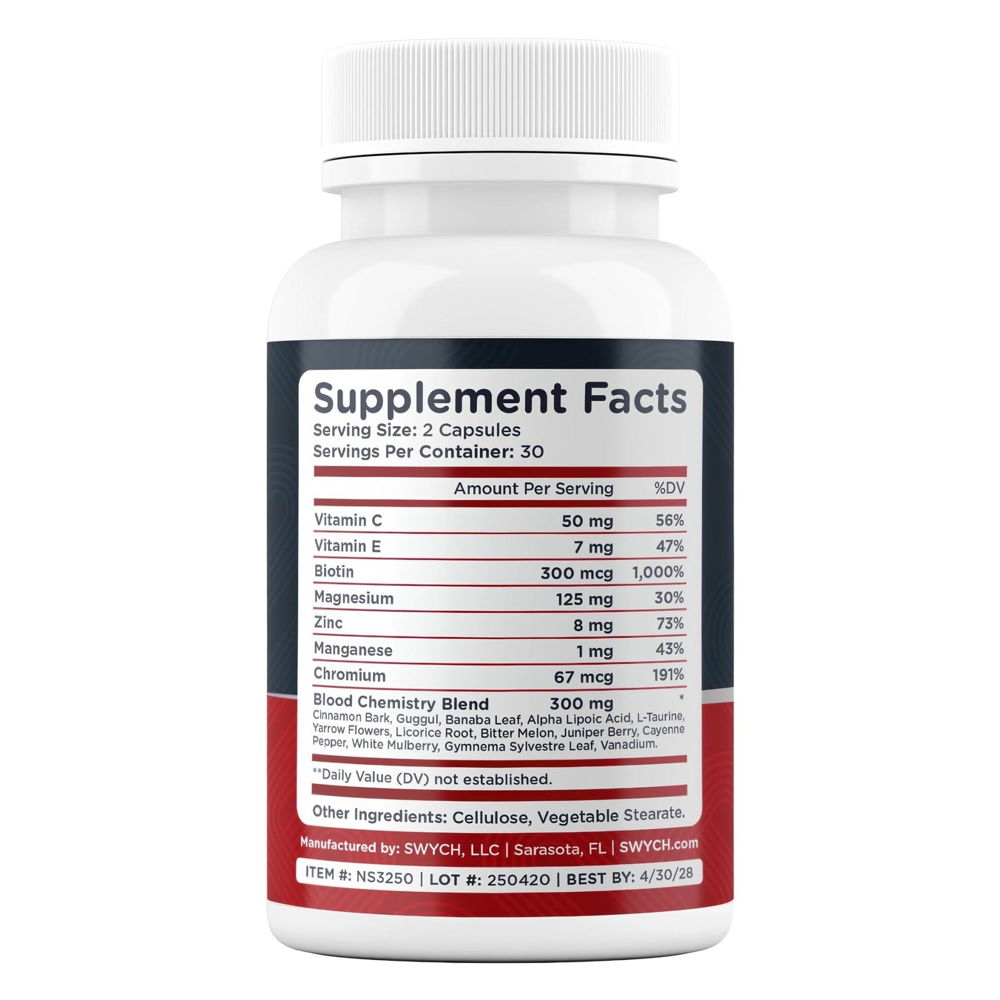 Blood Balance Supplement for Healthy Blood Support, Circulation, Metabolism & Vitality | Energy Formula with Premium Ingredients | Holistic Products to Support Cardiovascular Function – 60 Capsules - Maple Wellness Supplements