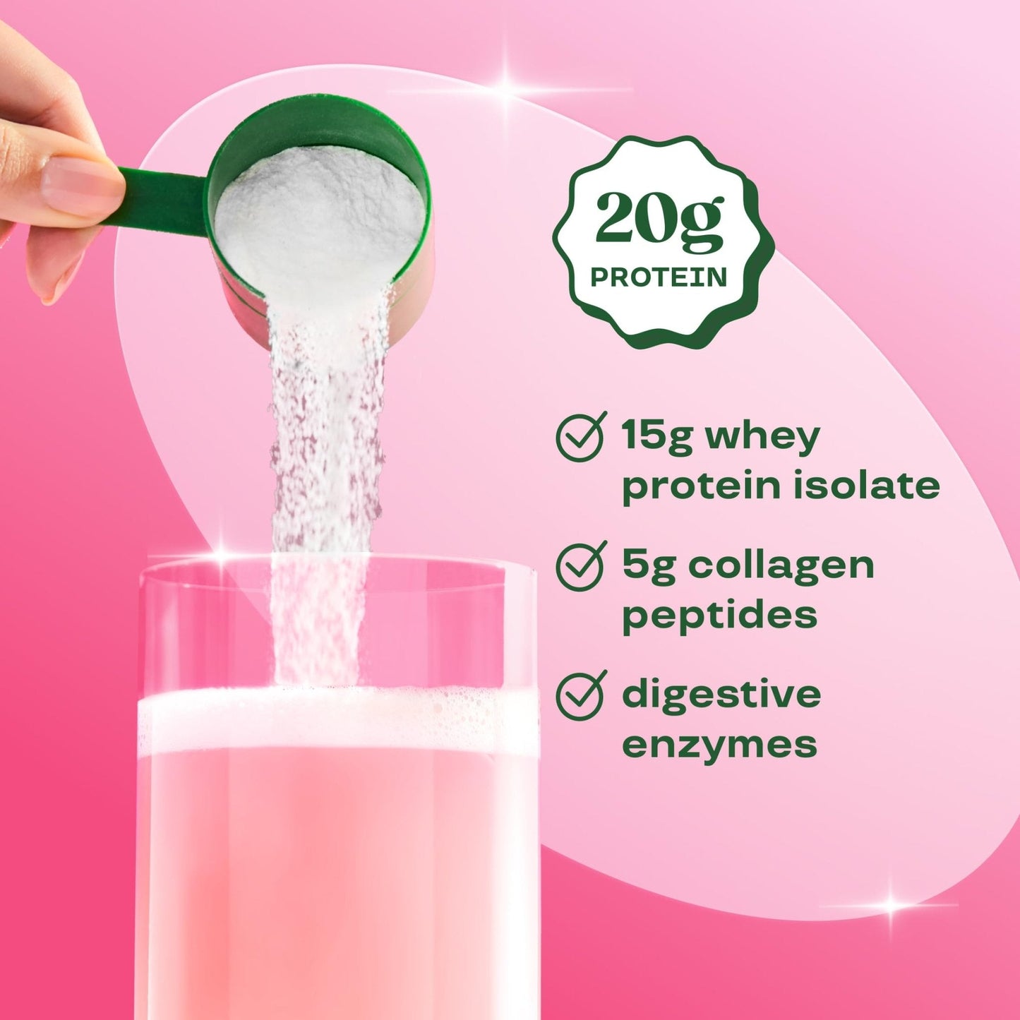 Bloom Clear Protein, Whey Protein Isolate with Collagen Peptides and Digestive Enzymes, 20g Protein, Sugar Free Post Workout Drink Mix, 90 Calories, - Maple Wellness Supplements