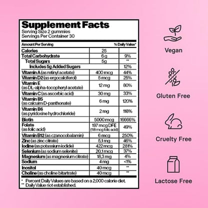 Bloom Hair Gummies for Faster Hair Growth & Biotin Vitamins for Rapid Hair Growth - Maple Wellness Supplements