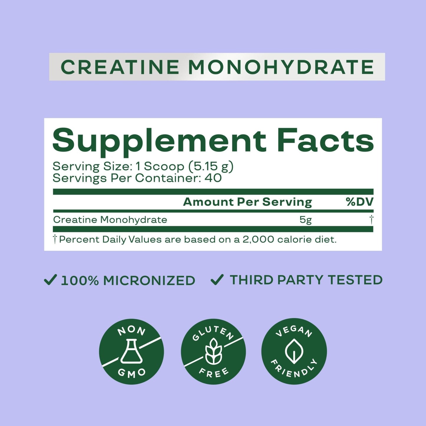 Bloom Nutrition Creatine Monohydrate Powder, 5g Micronized Creatine per Serving, Supports Muscle Recovery, Strength, Endurance, Pre or Post Workout, Gluten Free, Non GMO, Unflavored, 40 SVG, 7.3 oz - Maple Wellness Supplements