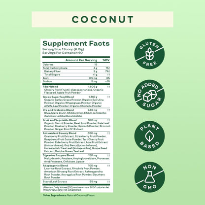 Bloom Nutrition Greens and Superfoods Powder for Digestive Health, Greens Powder - Maple Wellness Supplements