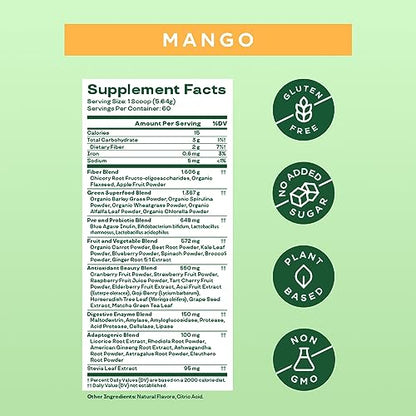 Bloom Nutrition Greens and Superfoods Powder for Digestive Health, Greens Powder - Maple Wellness Supplements