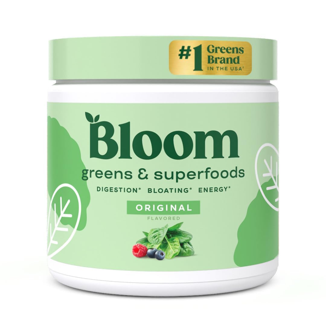 Bloom Nutrition Greens and Superfoods Powder for Digestive Health, Greens Powder - Maple Wellness Supplements