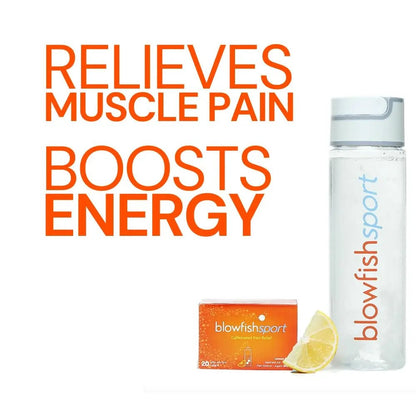 Blowfish Sport | Pain Relief for Athletes | Eases Sore Muscles | Boosts Energy | Effervescent Formula Works Fast | Perfect for Morning Workouts - Maple Wellness Supplements