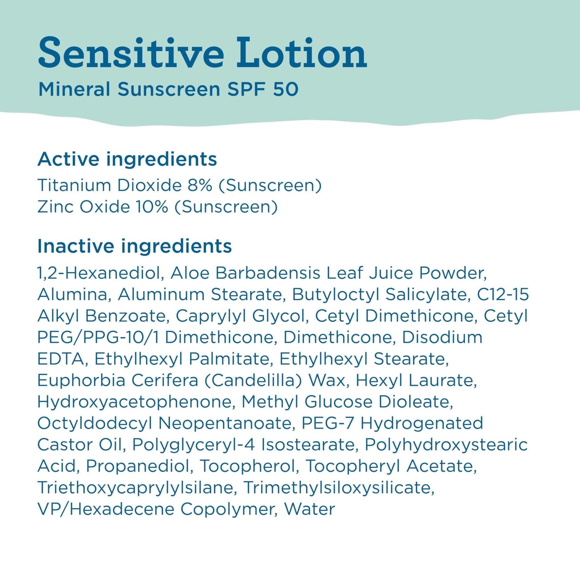 Blue Lizard Sensitive Mineral SPF 50 Sunscreen Lotion, 100% Mineral Sunscreen, UVA/UVB Protection - Maple Wellness Supplements