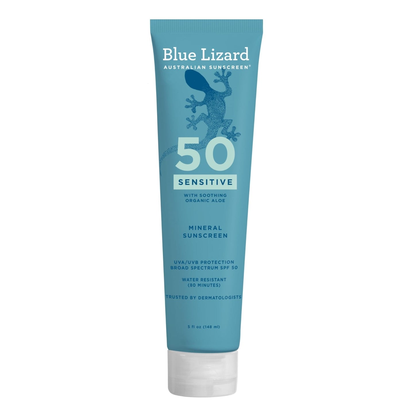 Blue Lizard Sensitive Mineral SPF 50 Sunscreen Lotion, 100% Mineral Sunscreen, UVA/UVB Protection - Maple Wellness Supplements
