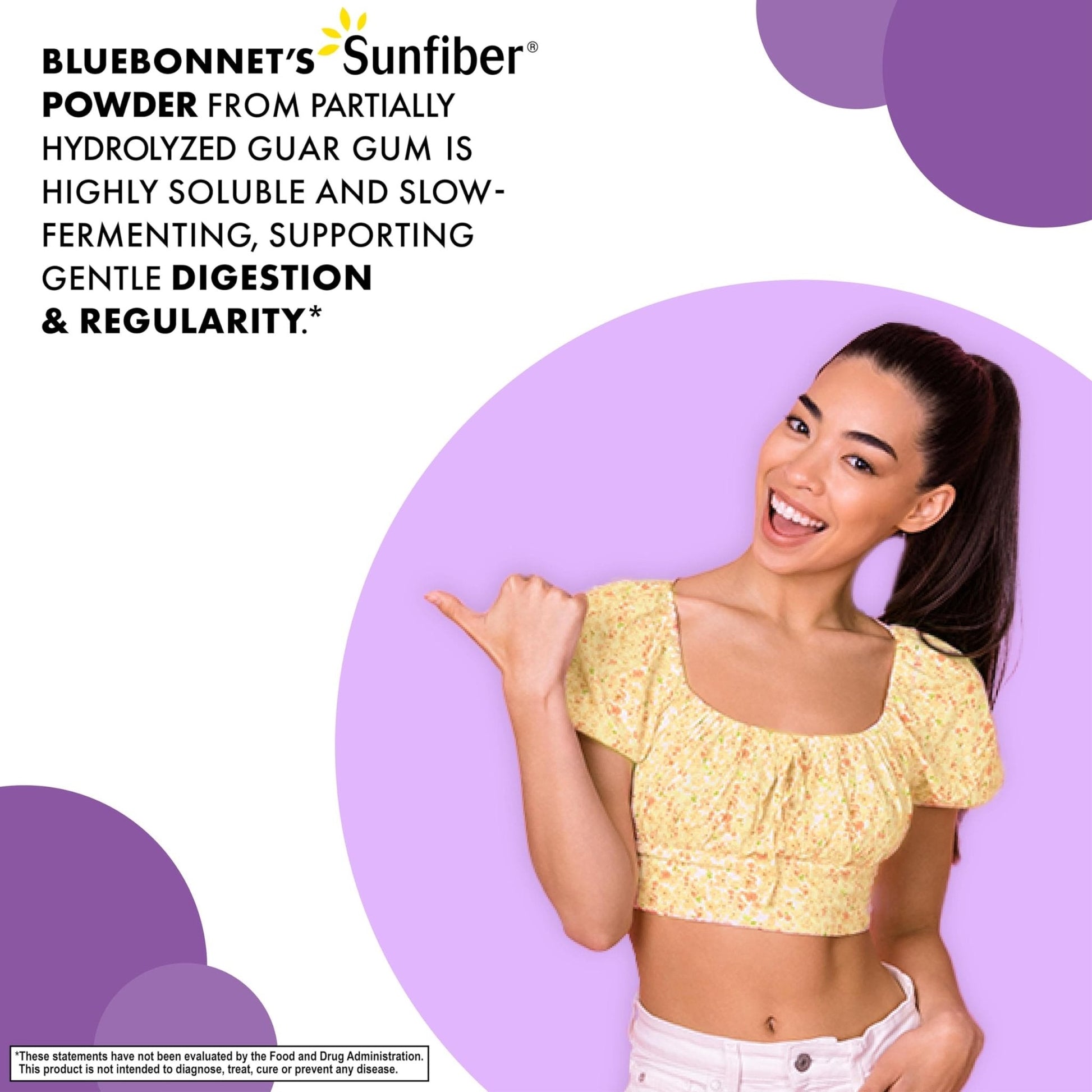 BlueBonnet Nutrition Sunfiber – 6 g of Plant Based Prebiotic Soluble Fiber – Supports Digestive Health* - Instant Dissolve – Non-GMO, Vegan, Kosher - Maple Wellness Supplements