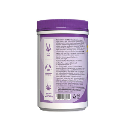BlueBonnet Nutrition Sunfiber – 6 g of Plant Based Prebiotic Soluble Fiber – Supports Digestive Health* - Instant Dissolve – Non-GMO, Vegan, Kosher - Maple Wellness Supplements