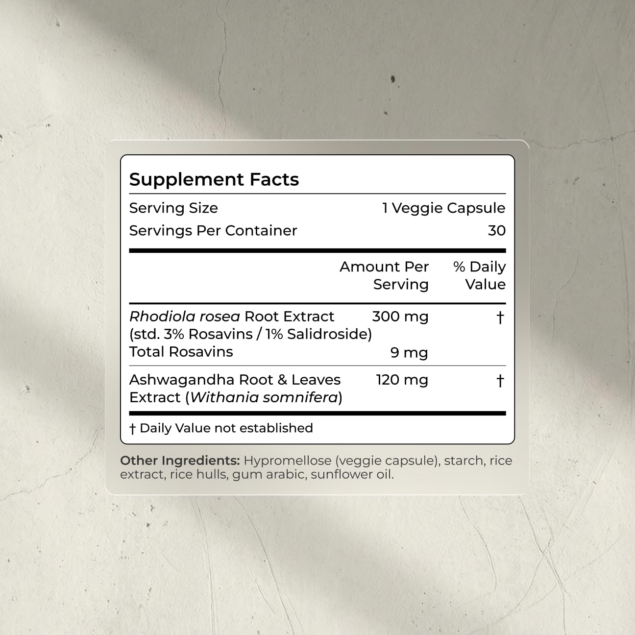 Blueprint Bryan Johnson Ashwagandha & Rhodiola Supplement – 120mg Ashwagandha + Rhodiola Root – Daily Adaptogen Capsules for Stress Support, Mood Balance, Energy & Focus – 30 Vegan Capsules - Maple Wellness Supplements