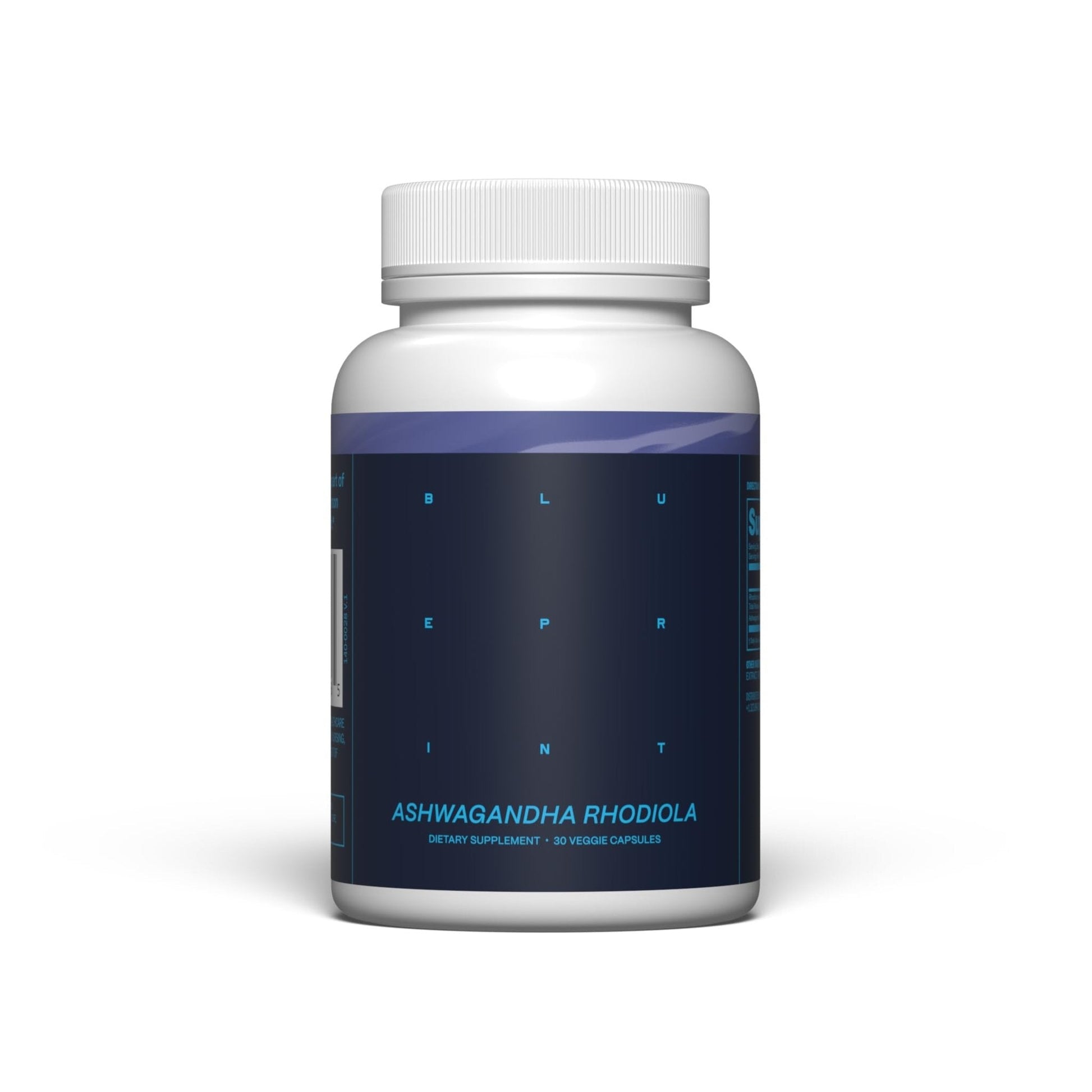 Blueprint Bryan Johnson Ashwagandha & Rhodiola Supplement – 120mg Ashwagandha + Rhodiola Root – Daily Adaptogen Capsules for Stress Support, Mood Balance, Energy & Focus – 30 Vegan Capsules - Maple Wellness Supplements