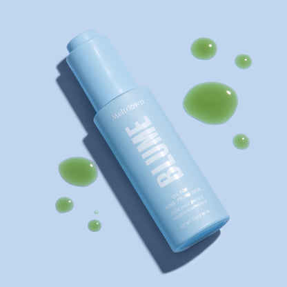 Blume Meltdown - Blue Tansy Face Oil - Acne Treatment + Pore Minimizer - Skin-Smoothing Face Serum with Black Cumin Seed & Rosehip Oil - Helps Calm Redness and Improve Texture (1 Fl oz) - Maple Wellness Supplements