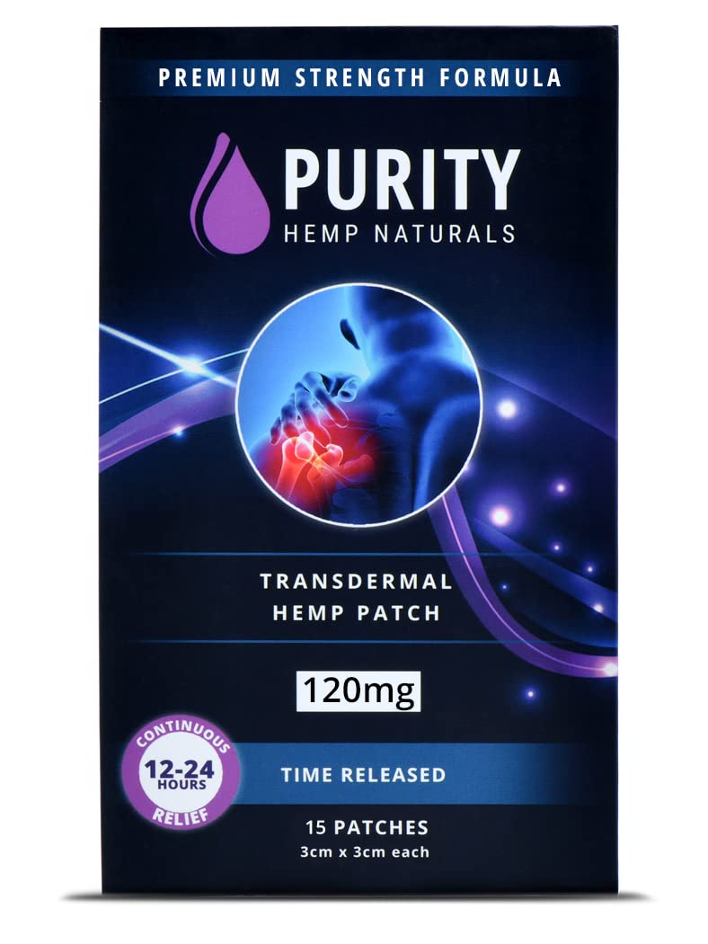 Body Discomfort Patch 120 mg - 15 ct (8 mg ea.) Lasts 24 Hours. Sweat & Water Resistant. Convenient & Discreet. For Use On Any Part Of The Body. Plant-Based Extended-Release Patch - Maple Wellness Supplements