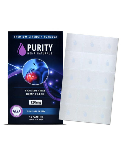 Body Discomfort Patch 120 mg - 15 ct (8 mg ea.) Lasts 24 Hours. Sweat & Water Resistant. Convenient & Discreet. For Use On Any Part Of The Body. Plant-Based Extended-Release Patch - Maple Wellness Supplements