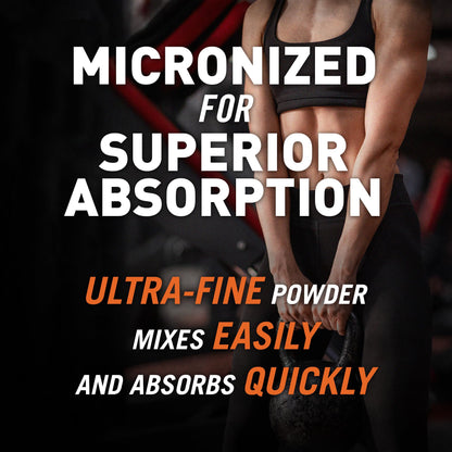 Body Fortress 100% Creatine Monohydrate Powder - Unflavored Micronized Creatine Supplement for Muscle Growth, Strength & Recovery, Pre Workout & Post Workout - Maple Wellness Supplements
