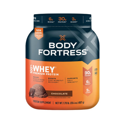 Body Fortress Super Advanced Isolate Protein, Chocolate Protein Powder Supplement - Maple Wellness Supplements