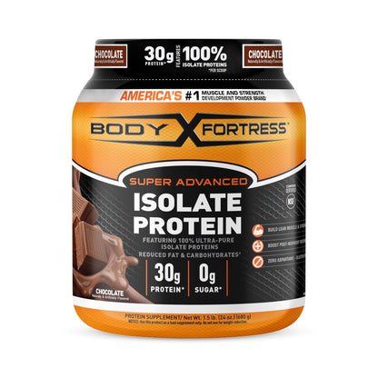 Body Fortress Super Advanced Isolate Protein, Chocolate Protein Powder Supplement - Maple Wellness Supplements