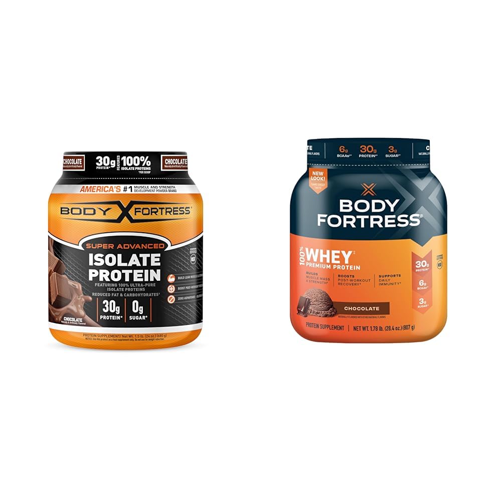 Body Fortress Super Advanced Isolate Protein, Chocolate Protein Powder Supplement - Maple Wellness Supplements