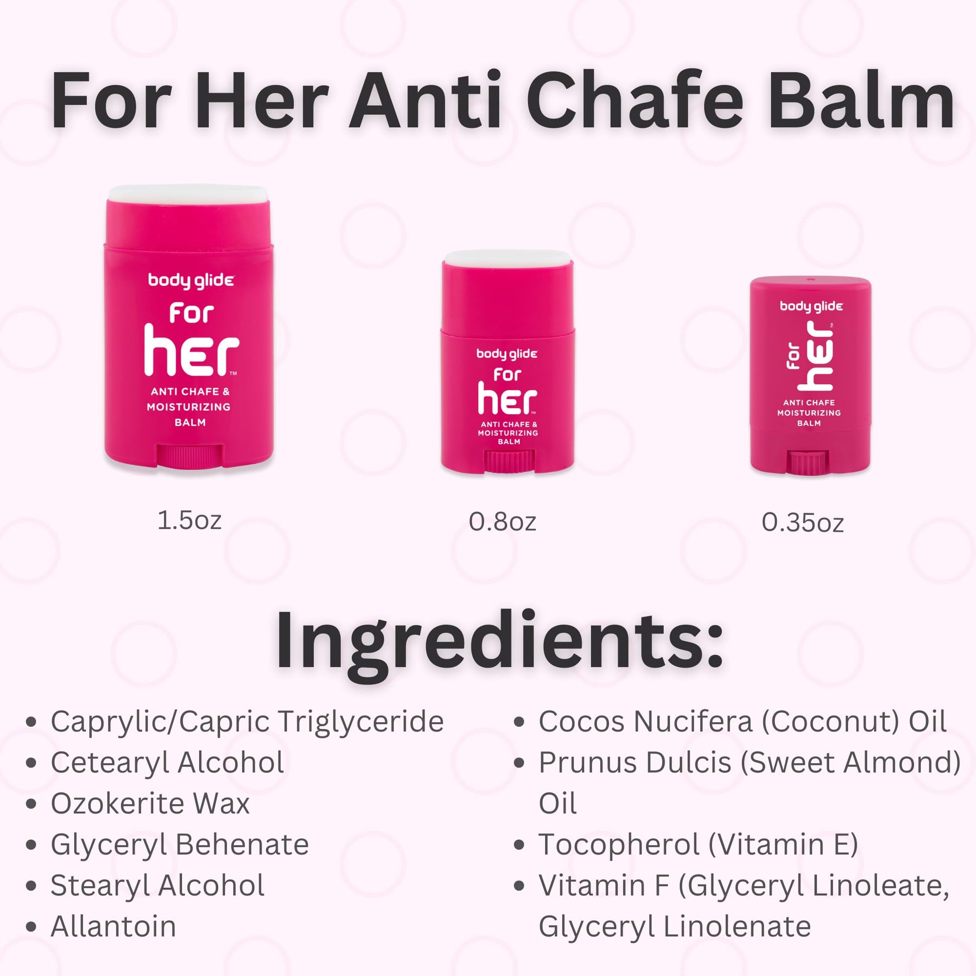 Body Glide For Her Anti Chafe Balm | Chafing stick with added emollients | Great for dry - Maple Wellness Supplements