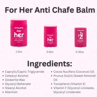 Body Glide For Her Anti Chafe Balm | Chafing stick with added emollients | Great for dry - Maple Wellness Supplements
