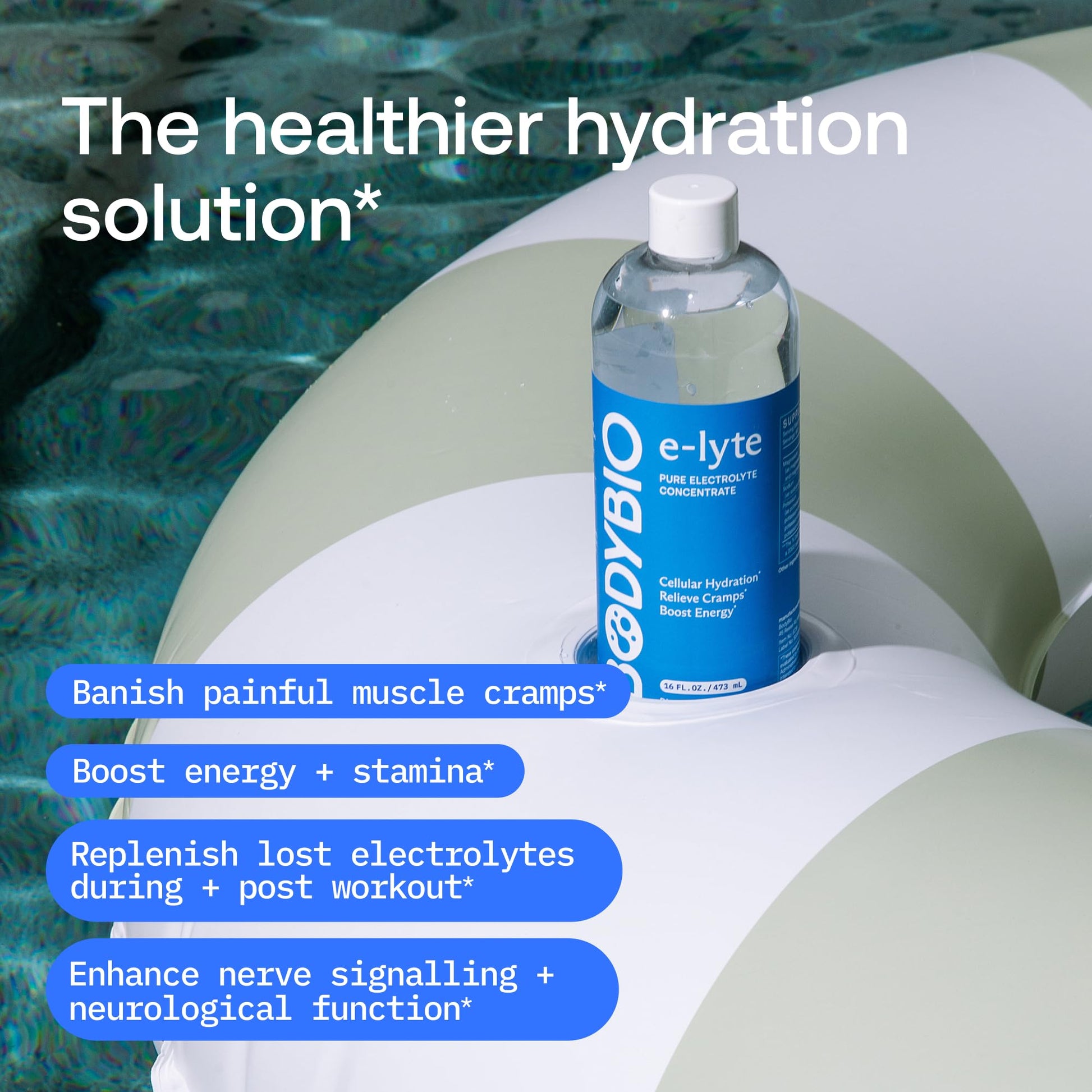 BodyBio e-lyte - Liquid Electrolyte Concentrate for Clean Hydration, Energy & Cramp Relief - No Sugar, No Artificial Flavors, No Fillers, Keto Friendly - Maple Wellness Supplements