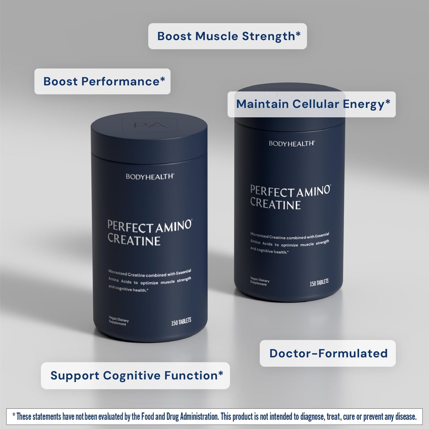 BodyHealth Creatine Monohydrate Tablets – Vegan Pre Workout Supplement with PerfectAmino, BCAAs & EAAs – Keto-Friendly, Muscle Recovery & Energy Support – 5g Creatine Equivalent per Serving - Maple Wellness Supplements