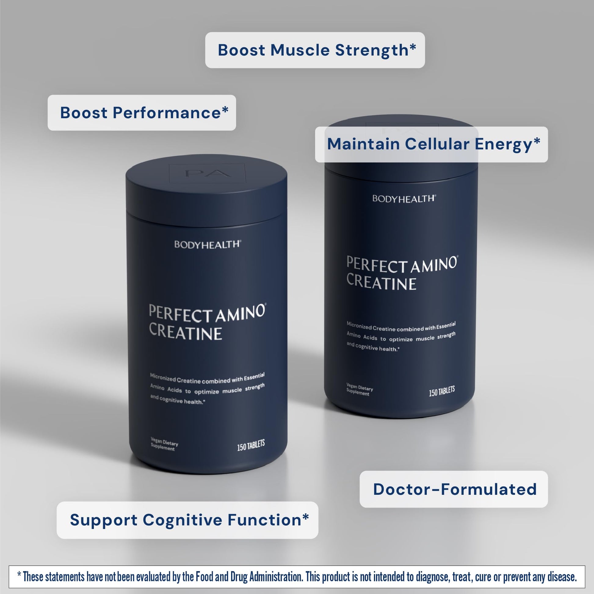 BodyHealth Creatine Monohydrate Tablets – Vegan Pre Workout Supplement with PerfectAmino, BCAAs & EAAs – Keto-Friendly, Muscle Recovery & Energy Support – 5g Creatine Equivalent per Serving - Maple Wellness Supplements