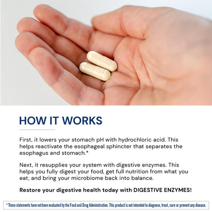 BodyHealth Digestive Enzymes Full Spectrum Digestive Support (180 caps), Betaine, Pepsin, Pancreatin BPP Loaded with Enzymes and Probiotics, Re - Maple Wellness Supplements