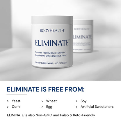 BodyHealth Intestinal Cleanse - Eliminate, Colon Cleanser Detox, Gentle Laxative Pills and Bowel Flush Constipation Relief for Adults, Body Cleanse for Colon Health - Maple Wellness Supplements