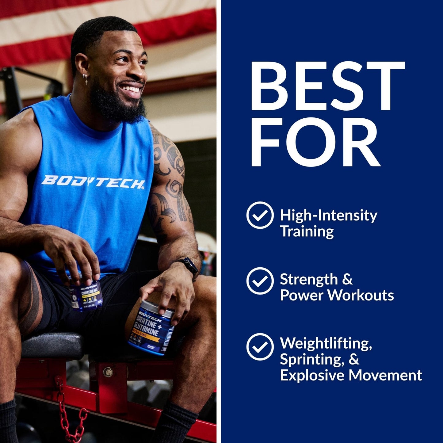 BodyTech 100% Pure Creatine Monohydrate Powder - Micronized for Maximum Absorption - Supports Muscle Strength & Power Output - Maple Wellness Supplements