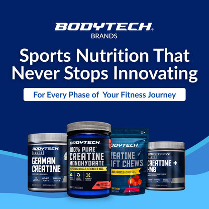 BodyTech Creatine Monohydrate Powder a Micronized a Fruit Punch (11.64 Oz./55 Servings) - Maple Wellness Supplements