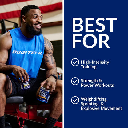 BodyTech Creatine Monohydrate Powder a Micronized a Fruit Punch (11.64 Oz./55 Servings) - Maple Wellness Supplements