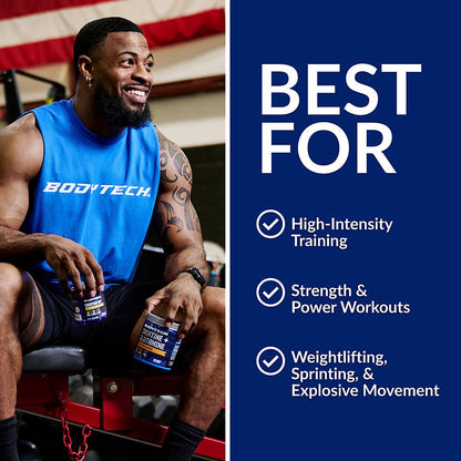 BodyTech Creatine Monohydrate Powder, Unflavored Micronized Creatine Formula for Men and Women, 5g per Serving, Pre Workout & Post Workout Supplement - Maple Wellness Supplements