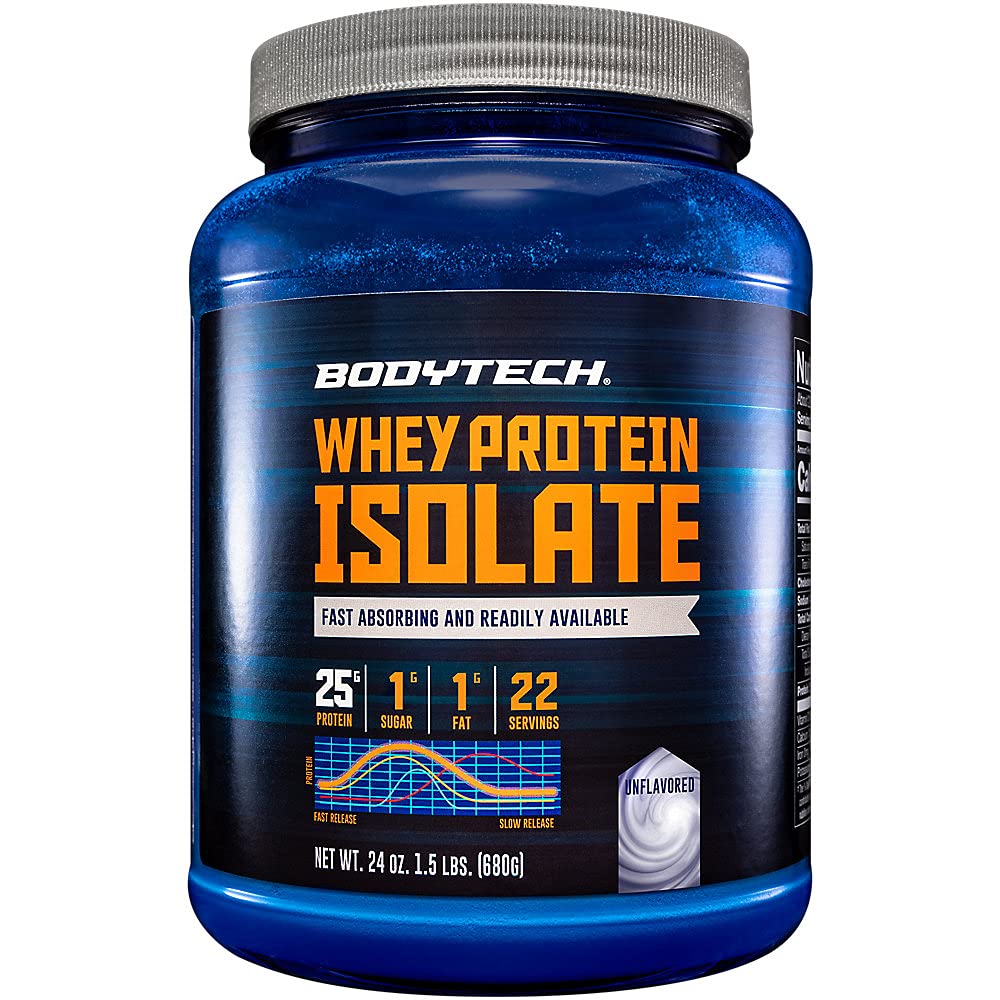 BODYTECH Whey Protein Isolate Powder - with 25 Grams of Protein per Serving & BCAA's - Maple Wellness Supplements