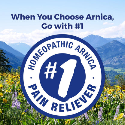 Boiron Arnica Montana 30X Homeopathic Medicine for Relief from Muscle Pain, Muscle Stiffness, Swelling from Injury, and Discoloration from Bruises - 3 Count (240 Pellets) - Maple Wellness Supplements