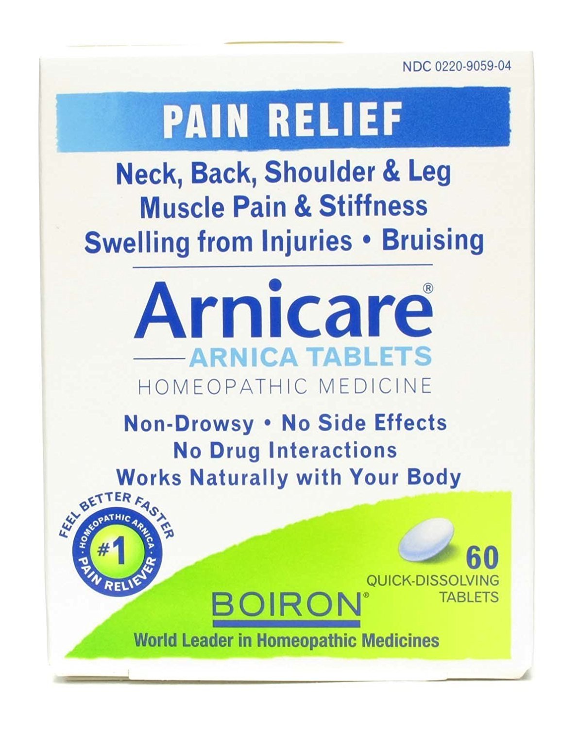 Boiron Arnicacare Arnica Tablets 60 ea (Pack of 3) - Maple Wellness Supplements