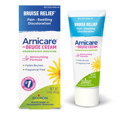 Boiron Arnicare Bruise Cream for Pain Relief from Bruising and Swelling or Discoloration from Injury - 1.4 oz - Maple Wellness Supplements