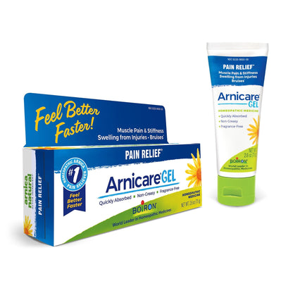 Boiron Arnicare Gel for Joint Pain, Muscle Pain, Swelling, Soreness, and Stiffness - Non-greasy and Fragrance-Free - 2.6 oz - Maple Wellness Supplements