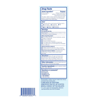 Boiron Arnicare Gel for Relief of Joint Pain, Muscle Pain, Muscle Soreness, and Swelling from Bruises or Injury - Non-greasy and Fragrance-Free - 4.2 oz - Maple Wellness Supplements