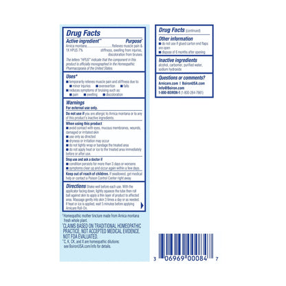 Boiron Arnicare Roll-on gel, for bruising, pain, stiffness, aches, Homeopathic Medicine for Pain Relief, 1.5 Ounce (Pack of 1) - Maple Wellness Supplements