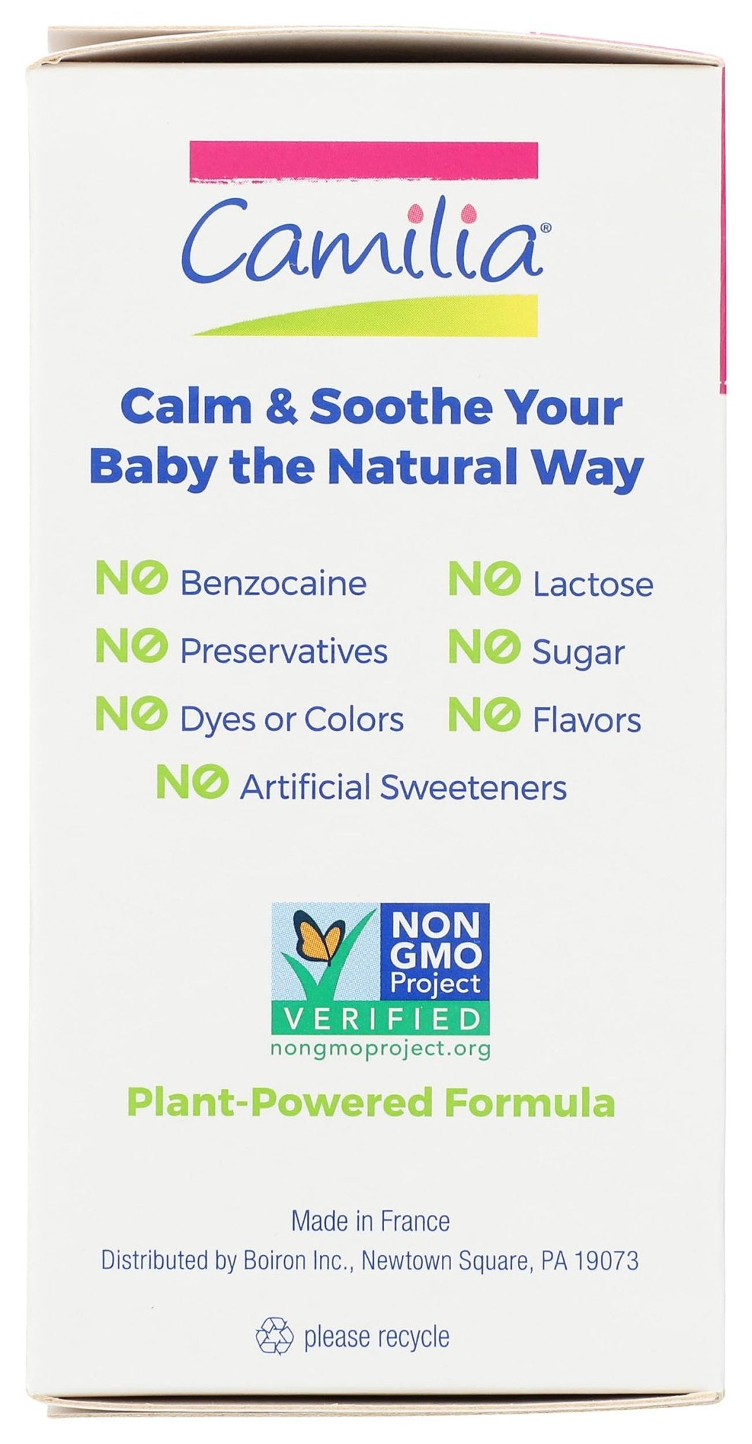 Boiron Camilia Teething Drops for Daytime and Nighttime Relief of Painful or Swollen Gums and Irritability in Babies - 30 Count - Maple Wellness Supplements