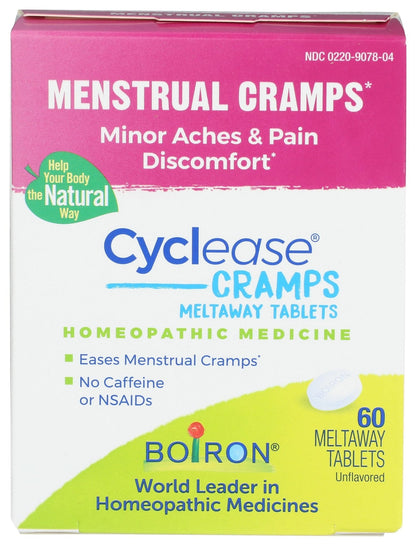 BOIRON Cyclease Cramp Tablets, 60 CT - Maple Wellness Supplements