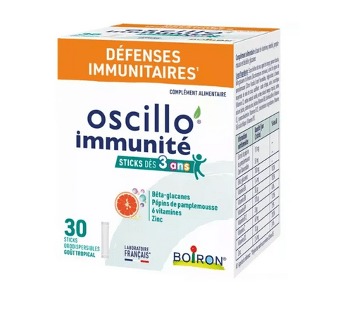 BOIRON Oscillo' Immunity: immune defenses for children - 30 sticks - Maple Wellness Supplements