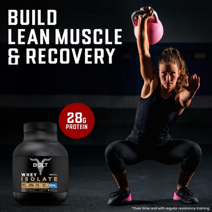 Bolt Nutrition Whey Isolate Protein Powder | with Superfood Phycocyanin | Muscle Strength - Maple Wellness Supplements