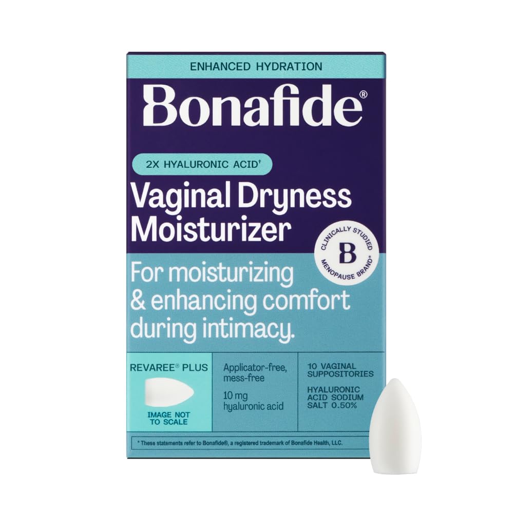 Bonafide Extra Strength Vaginal Moisturizer Revaree Plus – 10 mg Hyaluronic Acid – Hormone-Free – For Vaginal Dryness Associated with Pain & Sensitive Tissue – 1-Month Supply - Maple Wellness Supplements