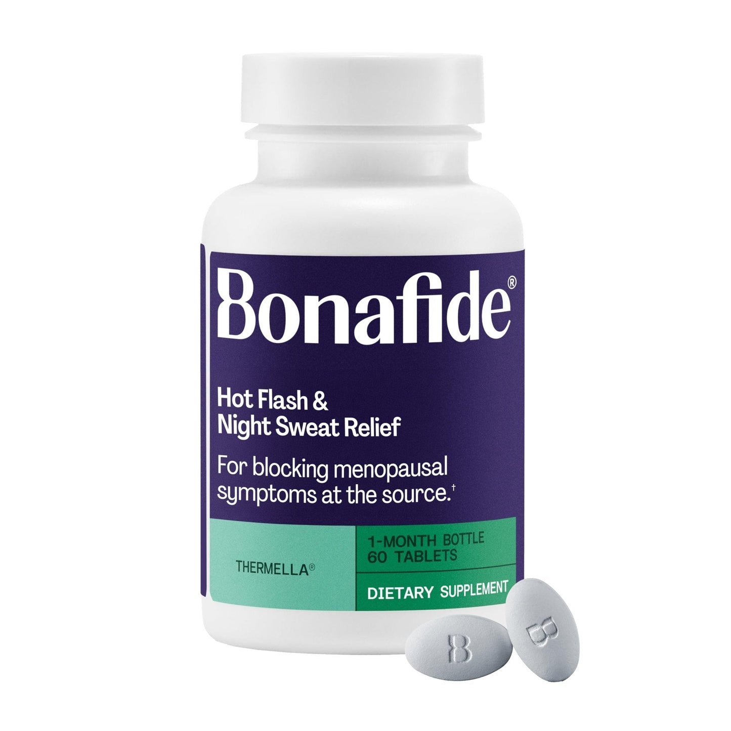 Bonafide Hot Flash and Night Sweats Relief (Thermella). — 1-Month Supply (60 Tablets) - Maple Wellness Supplements