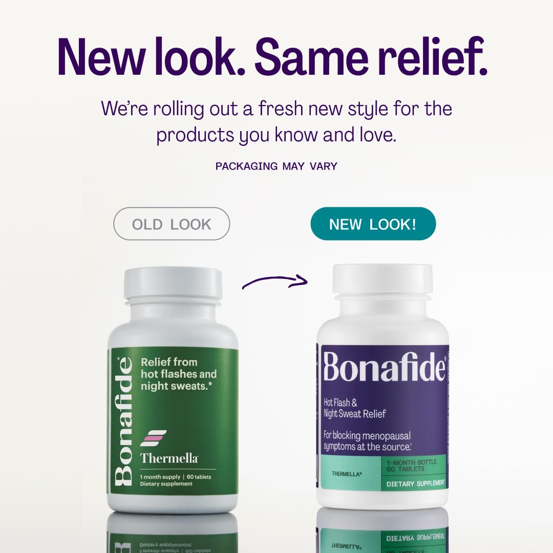 Bonafide Hot Flash and Night Sweats Relief (Thermella). — 1-Month Supply (60 Tablets) - Maple Wellness Supplements